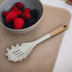 Wooden Handle Silicone Spoon-D2