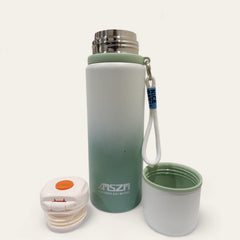 Double-Wall Stainless Steel Water Bottle-Green