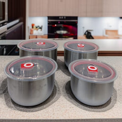 4 Pcs Stainless Steel Bowl Set