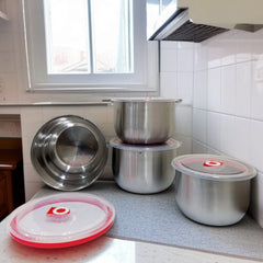 4 Pcs Stainless Steel Bowl Set