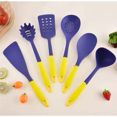 13-piece Kitchen Knife and Utensils Set(Blue&Yellow)