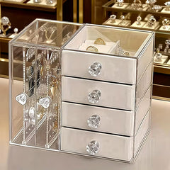 Acrylic Desktop Drawer-Style, Ear Ring Jewelry Organizer