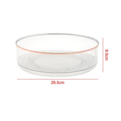 Acrylic Multipurpose Glacier Rotating Tray-Dark Grey