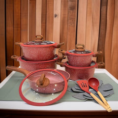 Donnor 15-Pcs Non-Stick Cookware Set