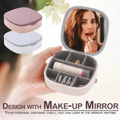 Mini Portable Travel Jewelry Box Pink