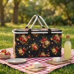 Foldable Insulated Picnic Basket-D16