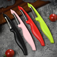 Rustproof stainless steel swivel blade peeler