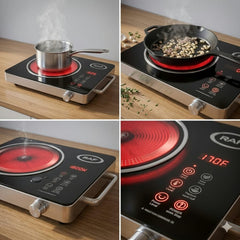 Raf Infrared Electric Stove-Black