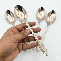 6 Pcs Stainless Steel Spoon-Silver