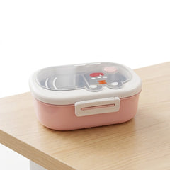 2 Compartment Stainless Steel Lunch Box