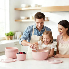 4-piece Storage Box Set Round-Pink