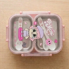Two Partition Stainless Steel Lunch Box