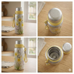 Titanium-Coated Insulated Bottle-Yellow