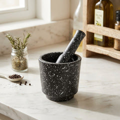 Mortal and Pestle Black-Round