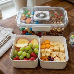 2 Grid Rectangle Snack Storage Box