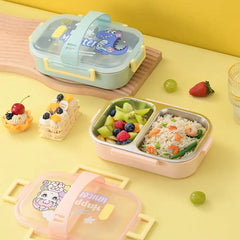 2 Compartment Lunch Box-Pink