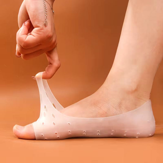 1 Pair Full Length Silicone Socks Anti Cracks
