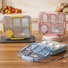 3 Compartment Stainless Steel Lunch Box