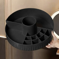 360° Rotating Cosmetic Display Tray-Black