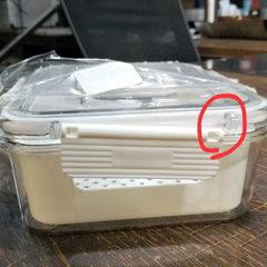 Minor Damage Single Grid Rectangle Snack Storage Box