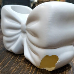 Minor Damage Elegant Bow Shape Cosmetic Brush Organizer