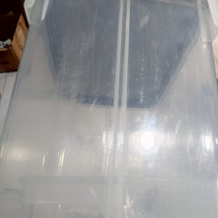 Two-Grid Grain Storage Box-Grey (Minor Damage)