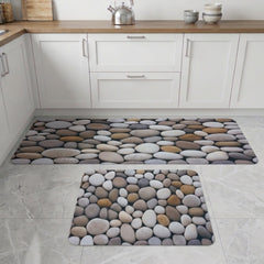 Pair of Non-Slip Kitchen Mat-D6