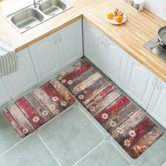 Pair of Non-Slip Kitchen Mat-D1