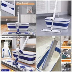 Hands Free Folding Bucket Mop Set