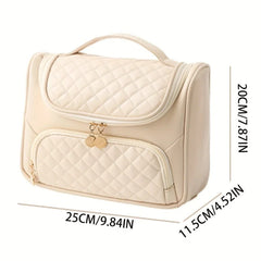 Cosmetic Bag with Hanging Hook-Pink