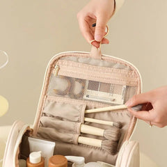 Cosmetic Bag with Hanging Hook-White