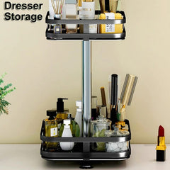 2 LAYER 360° ROTATABLE METAL STORAGE ORGANIZER(SQUARE)