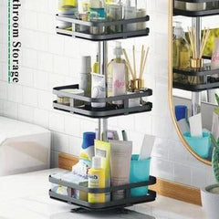 3 LAYER 360° ROTATABLE METAL STORAGE ORGANIZER(SUQARE)