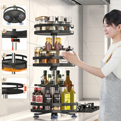 3 LAYER 360° ROTATABLE METAL STORAGE ORGANIZER(Round)