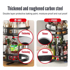 3 LAYER 360° ROTATABLE METAL STORAGE ORGANIZER(Round)