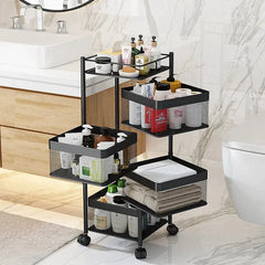 Premium 4 Layer Trolly Rotatable - Square