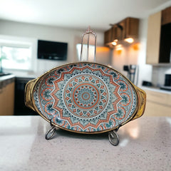 Ceramic Serving Dish Oval Design 2