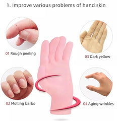 Pair of Silicone Moisturizing Gloves