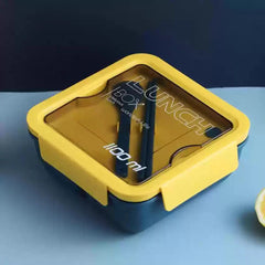 Bento Square Lunch Box-Yellow