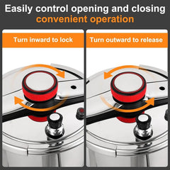 Knob-Type Stainless Steel Pressure Cooker 9L