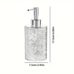 Luxury Transparent Hand Sanitizer Bottle-Round White
