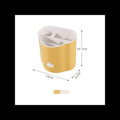 Multifunctional Crown Brush Holder-Yellow