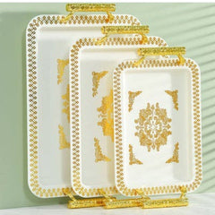 Rectangular Plastic Tray (Set of 3)