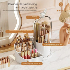 360-Degree Rotatable Makeup Organizer-White