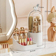 360-Degree Rotatable Makeup Organizer-White