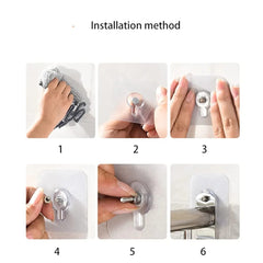 10 pcs Wall Hanging Adhesive Sticky Hooks