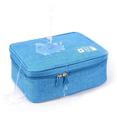 1 Pc Travel Electronic Digital Storage Bag (Blue)
