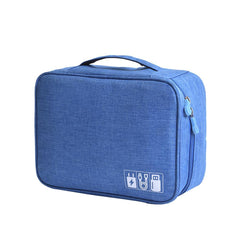 1 Pc Travel Electronic Digital Storage Bag (Blue)