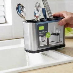 1 Pc Stainless Steel Utensil Organizer