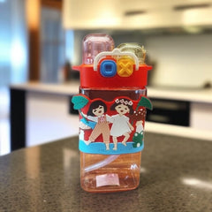 Happy Kids Dual Opening Bottle -Red